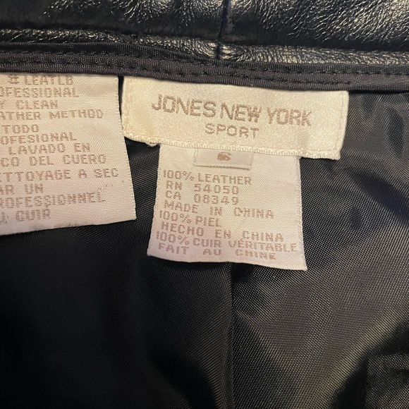 Vintage Jones New York Leather Pants - Picture 4 of 6